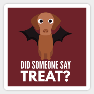 Vizsla Halloween Trick or Treat Sticker